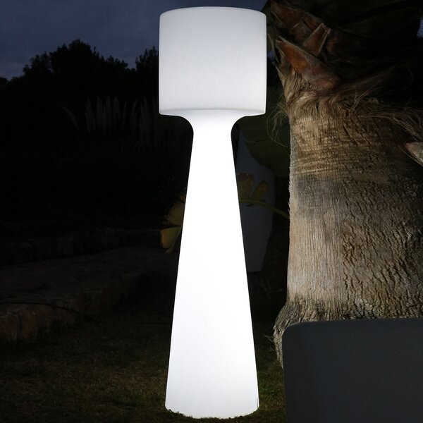 Newgarden Grace LED podna lampa na baterije, visina 140 cm, prigušiva, Bijela, Plastika