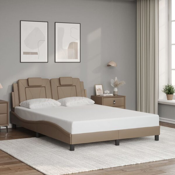 Okvir kreveta Viana s LED-om bez madracaboja cappuccina 120 x 200 cm - Smeđa / 120 x 200 cm