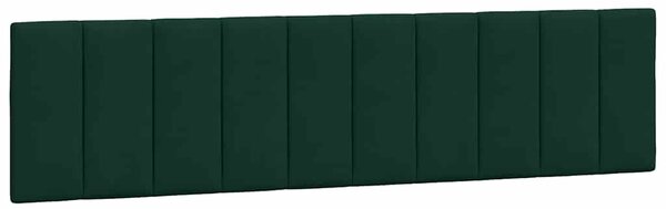 Krevet s madracem Hanko tamnozeleni 200x200 cm baršunasti - Zelena / 200 x 200 cm