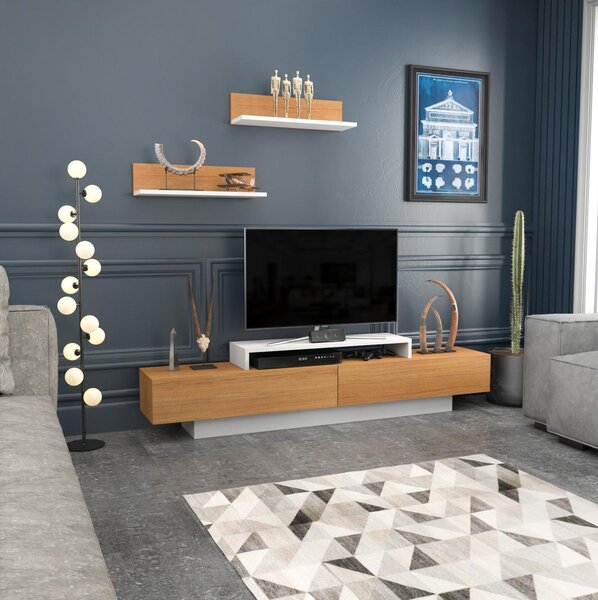 Zondo.hr Set za dnevni boravak Lusalona (bijela + teak). Akcija -30%. 1107307