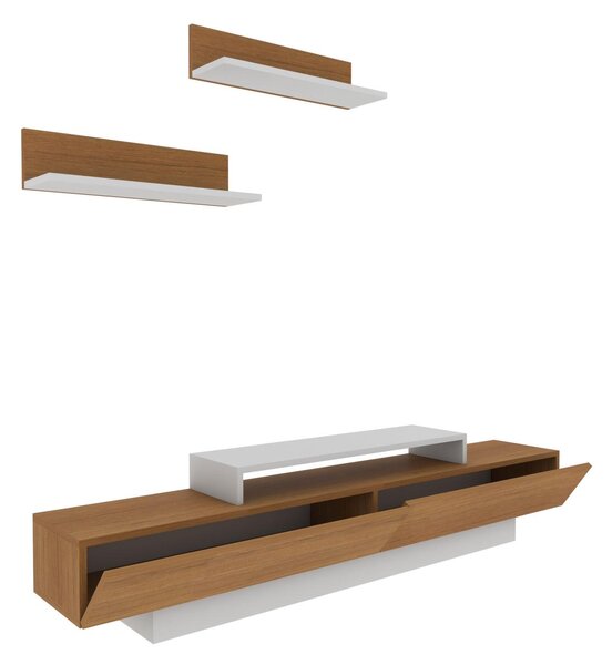 Zondo.hr Set za dnevni boravak Lusalona (bijela + teak). Akcija -30%. 1107307