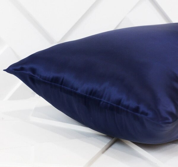 Svilena jastučnica Dreamwithus premium - Tamno plava 50x70