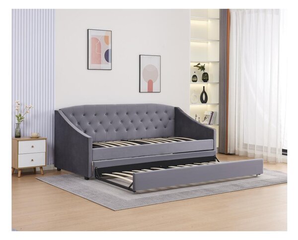 Krevet na razvlačenje 90 cm Asesorar (siva)