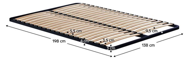 Zondo.hr Podnica od lamela 200x140 cm Kvantobello . 1116373