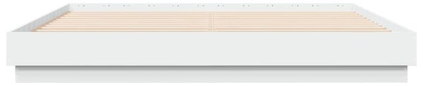 Okvir kreveta s LED svjetlima bijeli 200 x 200 cm - Bijela / 200 x 200 cm