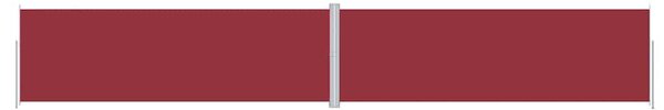Uvlačiva bočna tenda crvena 200 x 1200 cm - Crvena / 200 x 1200 cm