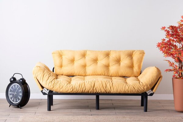 Atelier Del Sofa Trosjed na razvlačenje, Senf, Nitta Triple - Mustard