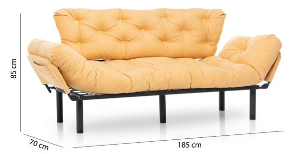 Atelier Del Sofa Trosjed na razvlačenje, Senf, Nitta Triple - Mustard