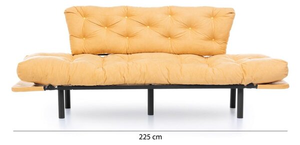 Atelier Del Sofa Trosjed na razvlačenje, Senf, Nitta Triple - Mustard