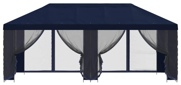 Paviljon s bočnim stranama 6 x 3 m Plava Poliester i čelik 190 - Plava / 6 x 3 m
