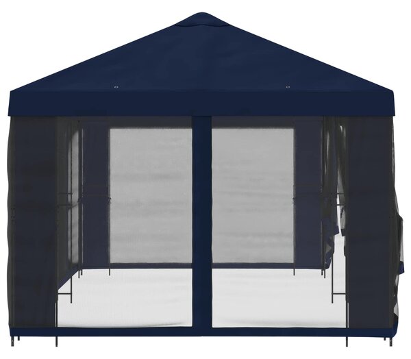 Paviljon s bočnim stranama 6 x 3 m Plava Poliester i čelik 190 - Plava / 6 x 3 m