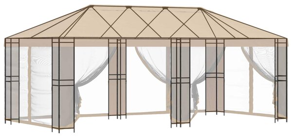 Okvir za gazebo 6 x 3 m Crna Čelik - Crna / 6 x 3 m