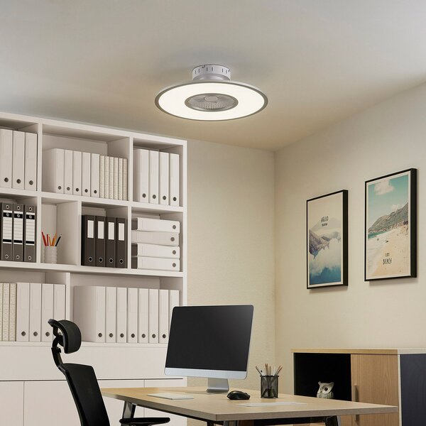 Lindby LED stropni ventilator Romea, okrugli, DC, tihi, 60 cm