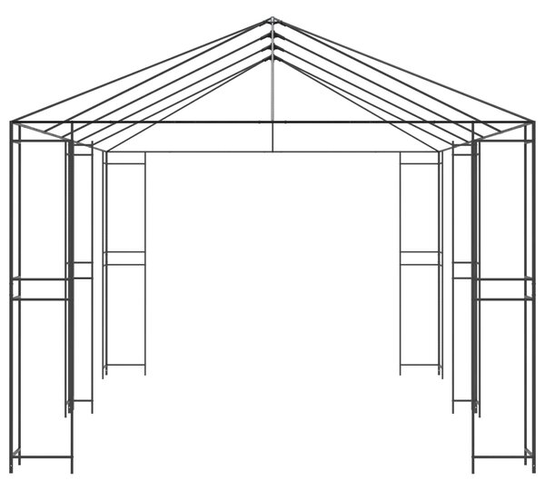 Okvir za gazebo 6 x 3 m Crna Čelik - Crna / 6 x 3 m