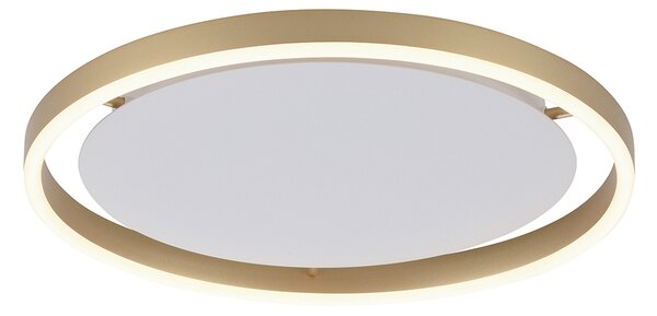 Plafondlamp messing 40 cm incl. LED 3-staps dimbaar - Zlatan