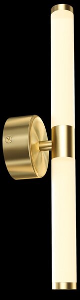 Maytoni Axis LED zidna svjetiljka, zlatna, visina 35,6 cm, Zlato / mjed, Dnevni boravak/blagovaonica, Metal