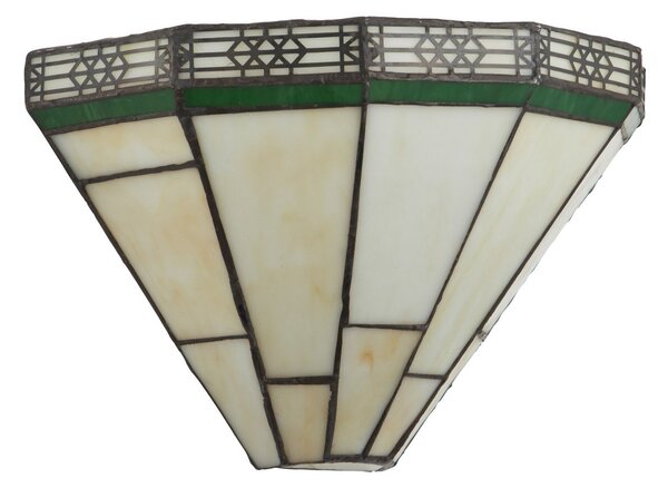 Searchlight New York zidna lampa u Tiffany stilu, Bež, Dnevni boravak/blagovaonica, Metal