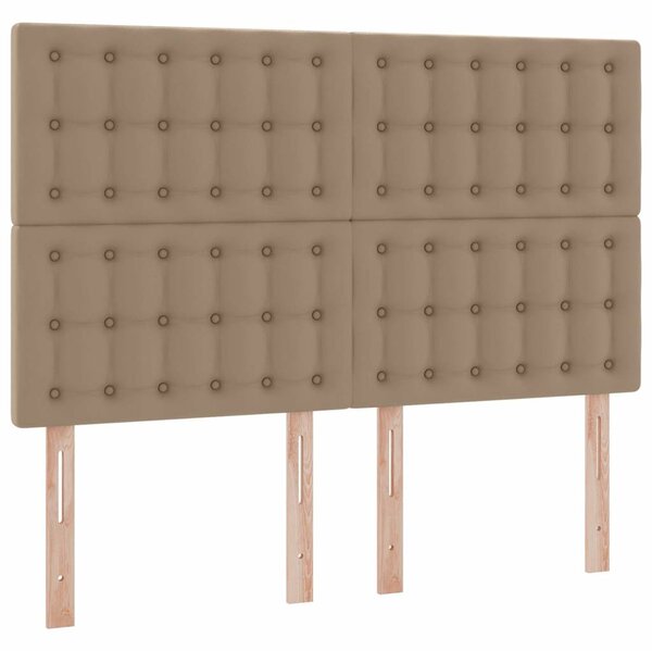 Krevet s od storage s madracem Kapućino 140 x 200 cm Lažna koža - Smeđa / 140 x 200 cm