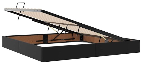 Krevet s prostorom za pohranu s LED-om Crna 200 x 200 cm - Crna / 200 x 200 cm