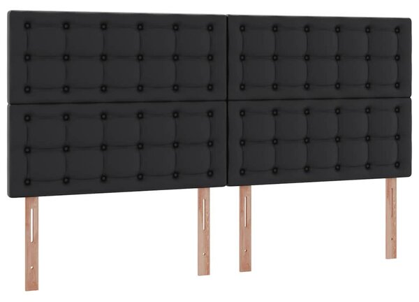 Krevet s prostorom za pohranu s LED-om Crna 200 x 200 cm - Crna / 200 x 200 cm