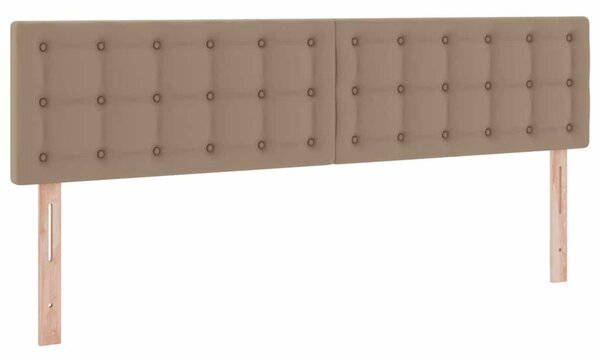 Krevet s madracem i skladištem Kapućino 160 x 200 cm Lažna koža - Smeđa / 160 x 200 cm