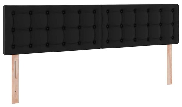 Krevet s madracem i skladištem Crna 160 x 200 cm Lažna koža - Crna / 160 x 200 cm