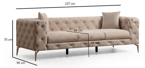 Atelier Del Sofa Trosjed COMO , Como - Ecru