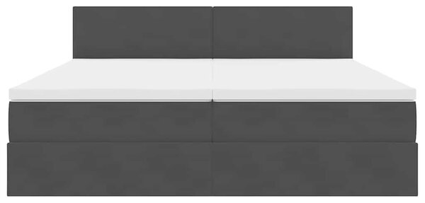 Krevet s od storage s uzglavljem s pohranom Crna 90 x 200 cm - Crna / 90 x 200 cm