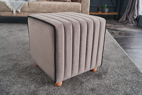 Atelier Del Sofa Tabure, Sivo, Mona Puf - Grey