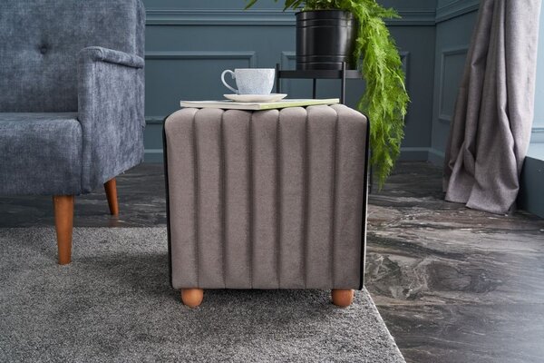 Atelier Del Sofa Tabure, Sivo, Mona Puf - Grey