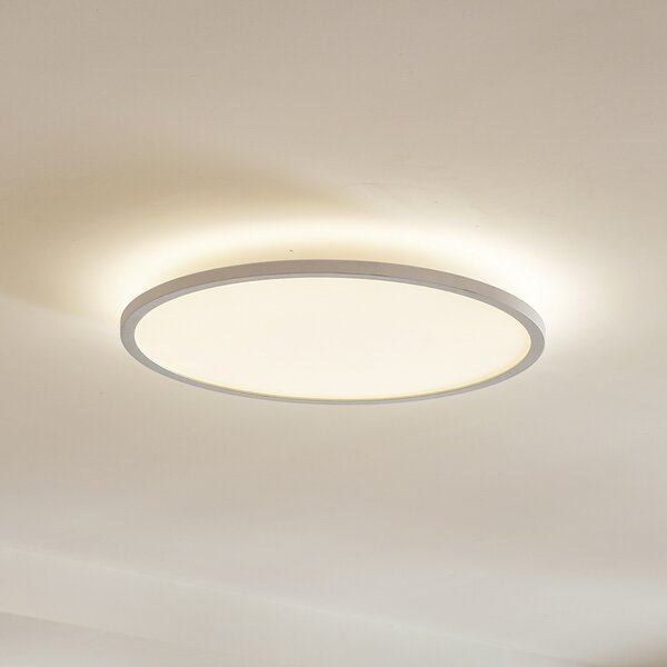 Arcchio LED stropna svjetiljka Brenda, Ø 60 cm, CCT, daljinsko upravljanje, prigušiva, Bijela, Dnevni boravak/blagovaonica, Plastika