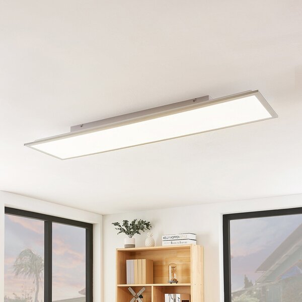 Lindby LED panel Stenley, CCT, 120 cm x 30 cm, mogućnost prigušivanja, prigušiva, Bijela, Kuhinja, Plastika