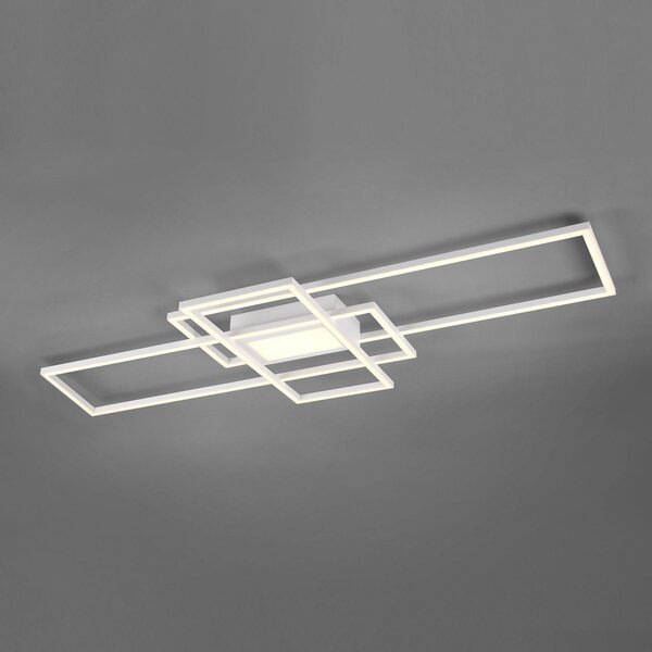Trio Lighting LED stropna svjetiljka Irvine 3.000-6.500 K, mat bijela, prigušiva, Bijela, Dnevni boravak/blagovaonica, Metal