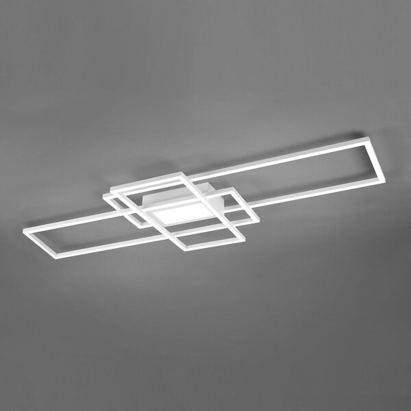 Trio Lighting LED stropna svjetiljka Irvine 3.000-6.500 K, mat bijela, prigušiva, Bijela, Dnevni boravak/blagovaonica, Metal