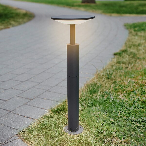 Lucande LED putna svjetiljka Fenia, 60 cm, antracit, IP65, Crno, Aluminij