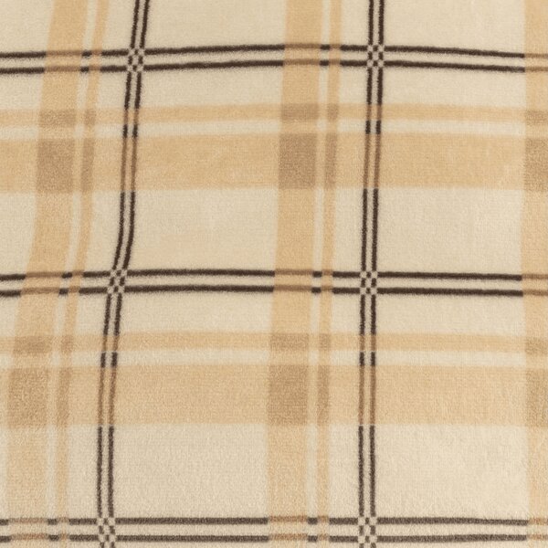 Mikropliš deka PLAID, krem boja Dimenzije: 150 x 200 cm