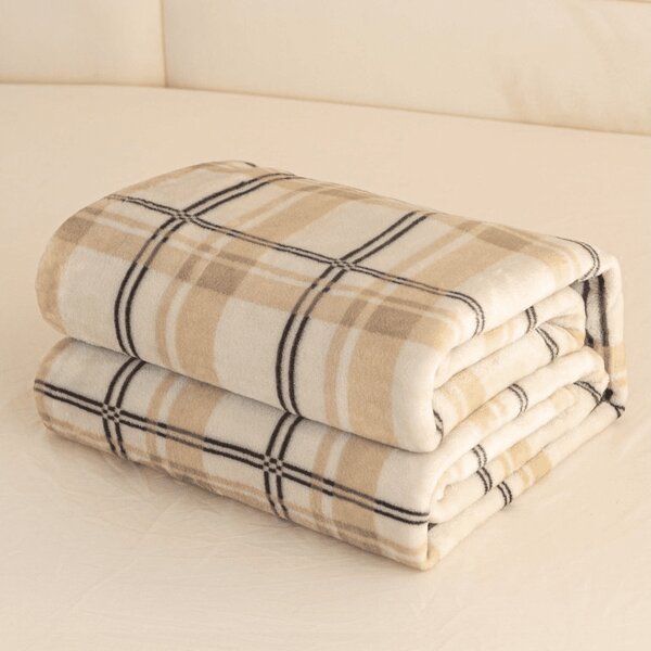 Mikropliš deka PLAID, krem boja Dimenzije: 150 x 200 cm