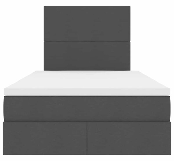 Krevet s madracem i skladištem Crna 120 x 200 cm Poliester - Crna / 120 x 200 cm