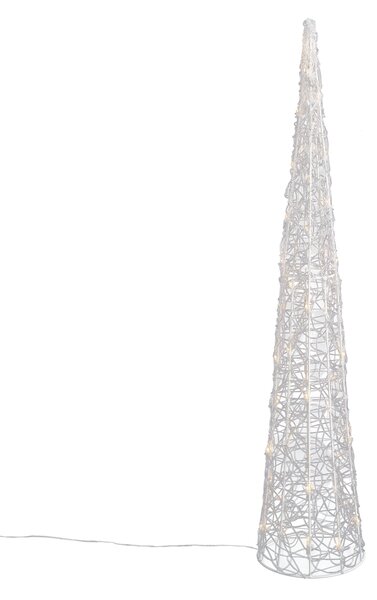 Božićno drvce prozirno 100 cm uklj. LED IP44 - Coni
