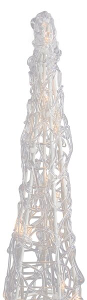 Božićno drvce prozirno 60 cm uklj. LED IP44 - Coni