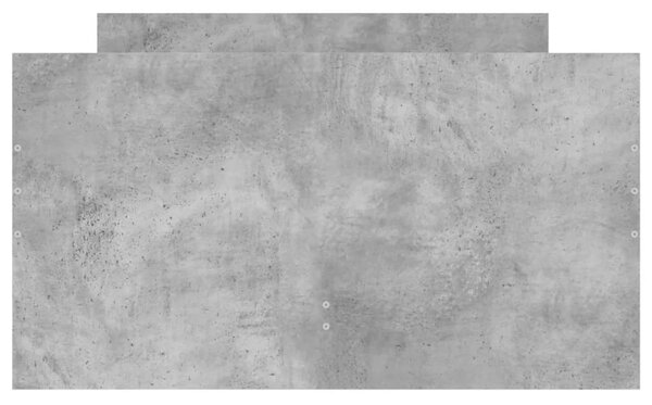 Okvir kreveta s ladicama boja betona 75 x 190 cm za jednu osobu - Siva / 75 x 190 cm