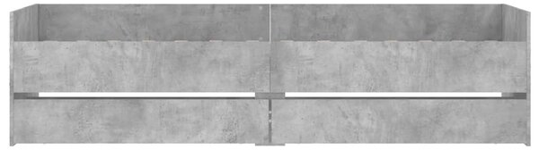 Okvir kreveta s ladicama siva boja betona 90x190 cm - Siva / 90 x 190 cm