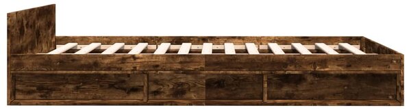 Okvir kreveta s ladicama boja hrasta 120x200 cm - Smeđa / 120 x 200 cm