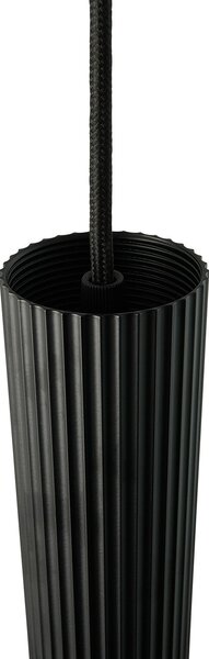 Nordlux Viseća svjetiljka Vico, metalno sjenilo, jedna žarulja, crna, prigušiva, Crno, Dnevni boravak/blagovaonica, Aluminij