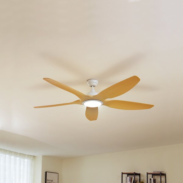 Lucande LED stropni ventilator Omendo, bijeli, DC, tihi, CCT, prigušiva, Bijela, Dnevni boravak/blagovaonica, Metal