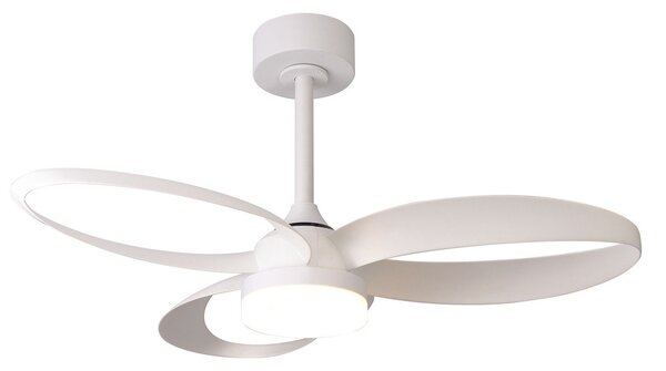 Mantra Iluminación Stropni ventilator s LED rasvjetom Infinity, bijeli, tihi DC motor, Ø 93 cm, CCT, prigušiva, Bijela, Dnevni boravak/blagovaonica, Plastika