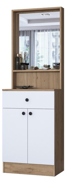 Zondo.hr Set za predsoblje Pixie 6 (orah + bijela) (s ogledalom). Akcija -30%. 1102445