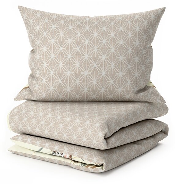 Obostrana posteljina DUO SENSE SANDORA krem + jastučnica 40x50 cm BESPLATNO Dimenzije posteljine: 70 x 90 cm | 140 x 200 cm