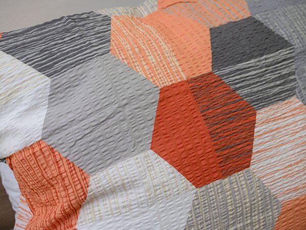 Krep posteljina od renforcé pamuka HONEY COMB siva Dimenzije posteljine: 70 x 90 cm | 140 x 200 cm