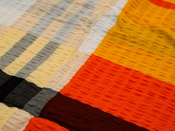 Krepska posteljina od Renforcé pamuka ORANGE KUBE šareno Dimenzije posteljine: 70 x 90 cm | 140 x 200 cm